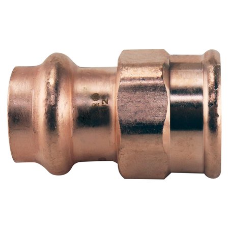 COPPER PRESS BY TMG 1/2 in. x 1/2 in. Copper Press x FPT Female Adapter XPRFA12